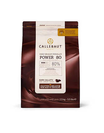 Barry Callebaut Powerful 80-20-44-Е4-U71 Насичений смак какао, вміст какао 80.1% 8 х 2,5 кг, фото 2