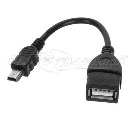 Кабель OTG USB - mini USB, 0.15 м, фото 2