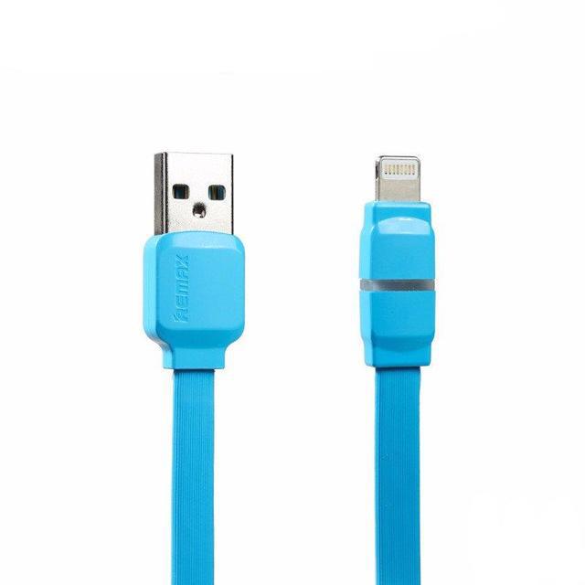 USB кабель Remax Breathe Lightning, 1m blue