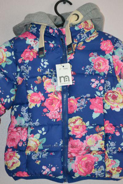 Детская демисезонная куртка с цветочным принтом для девочки. Размеры от 2-х до 7-ми лет. - фото 2 - id-p654765269