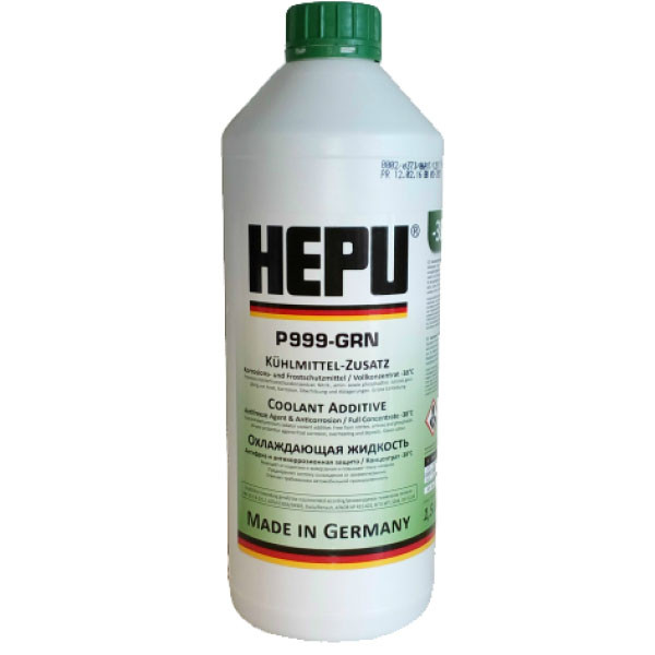 Антифриз-концентрат HEPU зелений 1.5 л, P999-GRN
