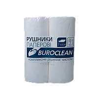 Полотенца бумажные Buroclean 2слоя, 2рулона, белые