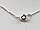 Срібне кольє з фіанітом. Артикул 908-00972 36, фото 3
