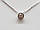 Срібне кольє з фіанітом. Артикул 908-00972 36, фото 2