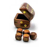 Кістки гральні, кубики, коробки для карт