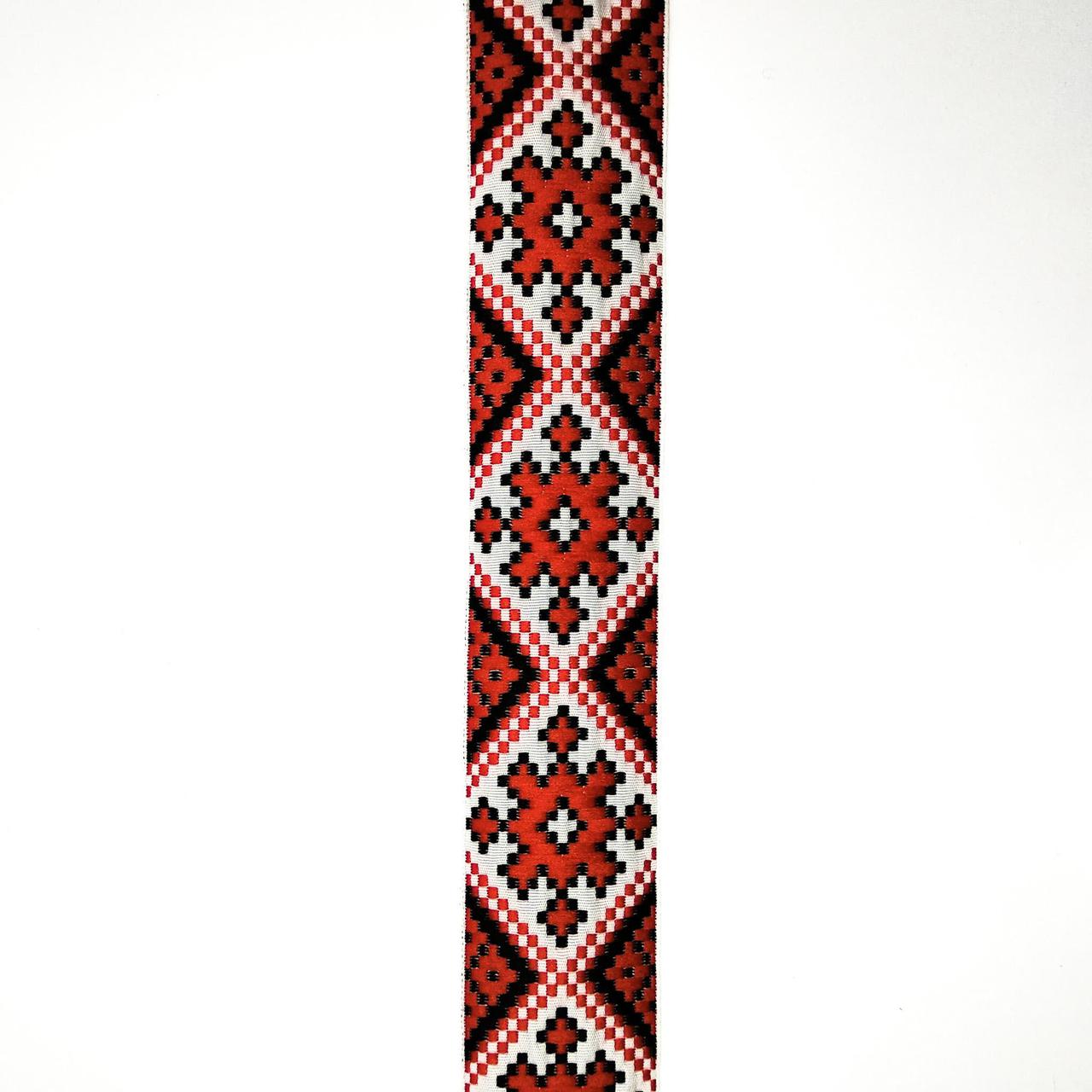 Стрічка обробна з українським орнаментом 32 мм (25м/рулон)