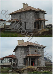 г. Одесса, Совиньон. Монтаж керамической черепицы Tejas Borja TB 12 Lamolua. 