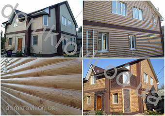 Монтаж металлического сайдинга под блок хаус ольха