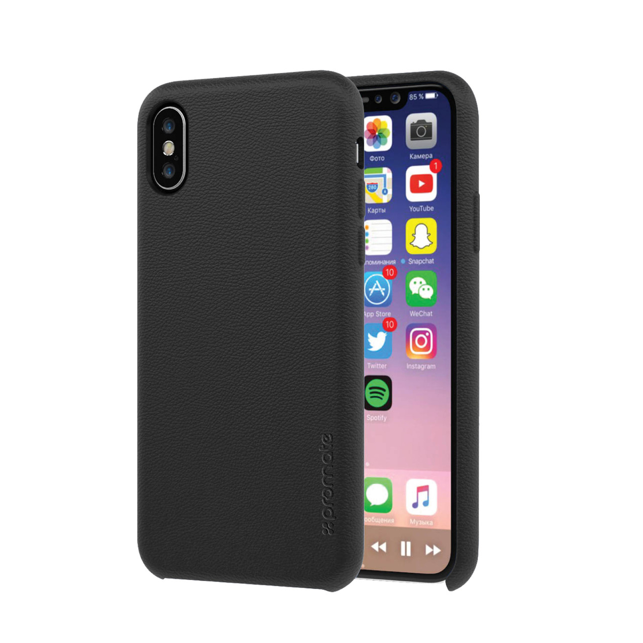 Чохол для Iphone Promate Coat-X Black (Уцінка) (ch_coat-x.black)