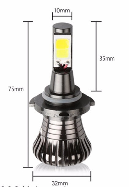 Світлодіодні LED лампи головного світла 9005/9006 (HB3/HB4) White/Yellow COB 3600 Lm 25Watt 6000K/4300K