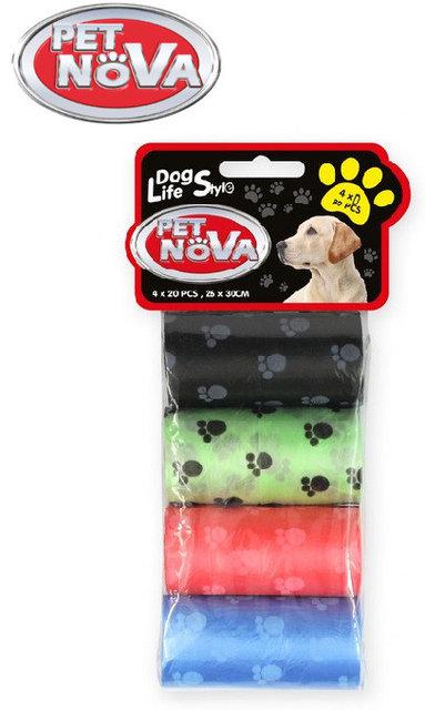 Пакети для прибирання,4 кольори Pet Nova