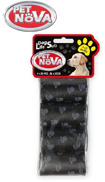 Пакети для прибирання, чорні Pet Nova