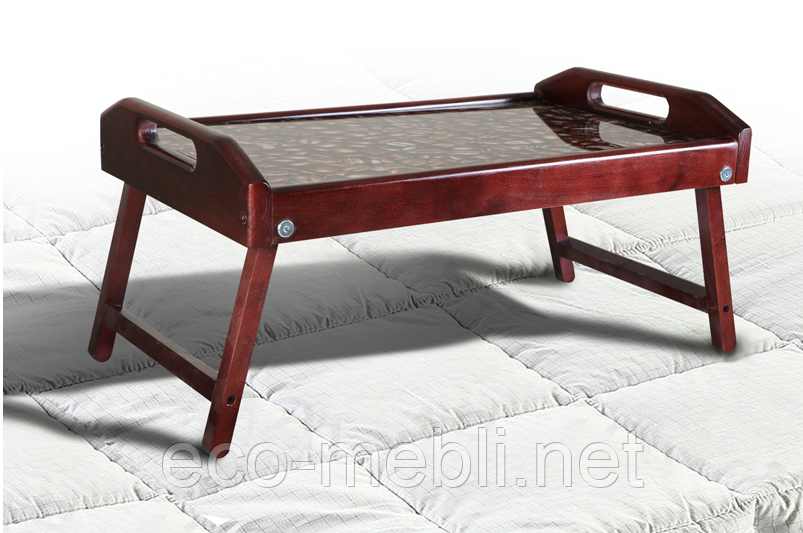 Столик для сніданку скло кава, фото 1