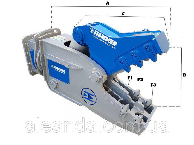 Гідравлічна дробарка Hammer RH12