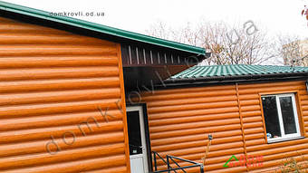 Монтаж металлического сайдинга blocke house структурная сосна