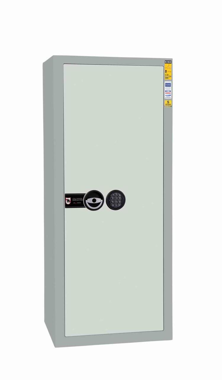 Зламостійкий сейф Griffon M. 120.E 1200(в)х500(ш)х400(гл). Корпус та двері сейфу - 4 мм. Електронний кодовий замок