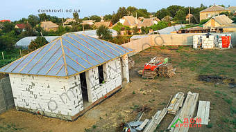 Одесская обл. г. Беляевка. Монтаж битумной черепицы IKO Cambridge . 40