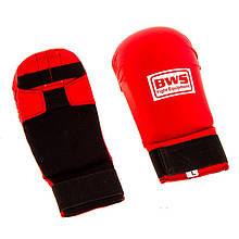 Накладки (рукавички) для карате PU World Sport (S-L,червоний)