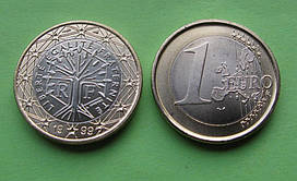 Франція 1 євро 2000 г (є також 2002) UNC.