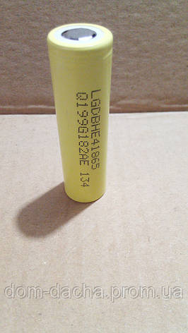 Акумулятор літієвий LG NMC 18650 HB4 (3.7V, 30 A, 1500 mAh), фото 2