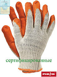 Захисні рукавиці, покриті гумою RU P