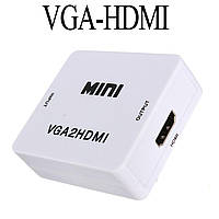 VGA - HDMI Адаптер-Переходник-Конвертер. Аудио 3,5