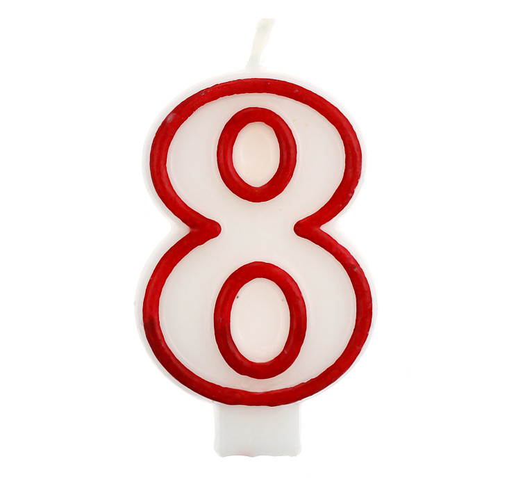 Свеча цифра "8", фото 1