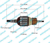 Якорь на перфоратор Makita HR5201C