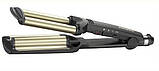 Потрійна електрична професійна плойка! GBR Babyliss Праска з регулятором температури, фото 2