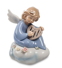 Порцелянова музична фігурка Ангелочок (Pavone) CMS - 11/18, фото 1