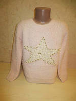 Детский вязаный свитер для девочек "Звезда", производитель Италия 4года