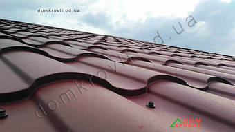 Монтаж металлочерепицы Valensia. 