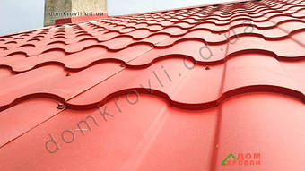 Монтаж металлочерепицы Valensia. 