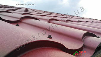 Монтаж металлочерепицы Valensia. 