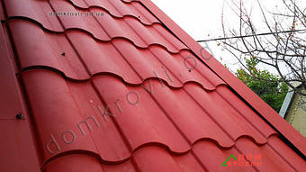 Монтаж металлочерепицы Valensia. 