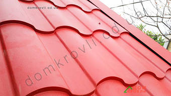 Монтаж металлочерепицы Valensia. 