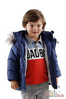 Куртка утеплена синього кольору для хлопчика (74 см) Wojcik