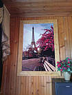 Алмазна вишивка, Париж 20х30 см, квадратні стрази, повна викладка Huacan, фото 3