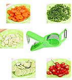 Овочерізка Slicer Multi Cutter Peeler з неіржавкої сталі 5 шарів, фото 4