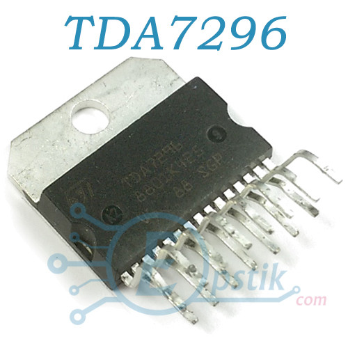TDA7296, аудіопідсилювач низьких частот, 70 В, 60 Вт, DBS15