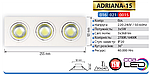 Світильник точковий ADRIANA — 15 Вт LED 6400 К, фото 3