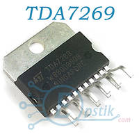 TDA7269, Двухканальный стерео усилитель, 2x14Вт, Multiwatt11