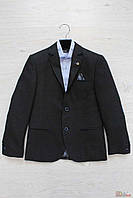 Пиджак для мальчика школьный тёмно-серый (164 см.) Herdal
