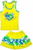 Комплект для дівчинки "Мілітарі", зріст 104, колір жовтий