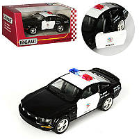 Машинка Поліція Ford Mustang GT «Kinsmart» KT 5091 WP, метал, інерційна, 12 см