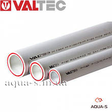 Труба армована Valtec PP-FIBER DN 40 PN 20 зі скловолокном (біла) VTp.700.FB20.40