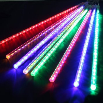 Світлодіодна гірлянда падаючий сніг, дощ, метеор RGB