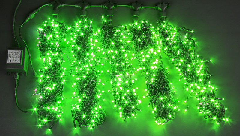 Світлодіодна гірлянда на дерева ЛУЧ-5 зелений (Каучук)
