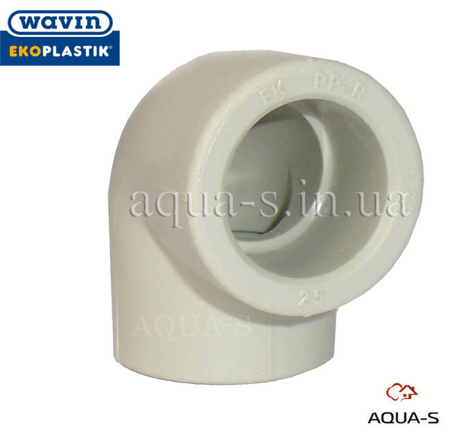 Косинець розтрубний Wavin Ekoplastik DN 25х90° (Чехія) SKO02590RCT, фото 1