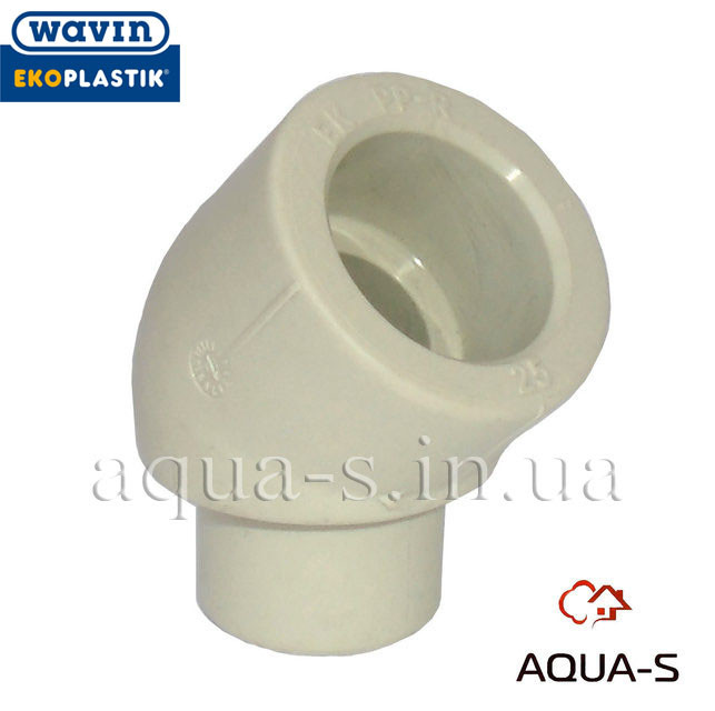 Косинець внутрішній-навужений Wavin Ekoplastik DN 25х45° (Чехія) SKO12545XRCT, фото 1
